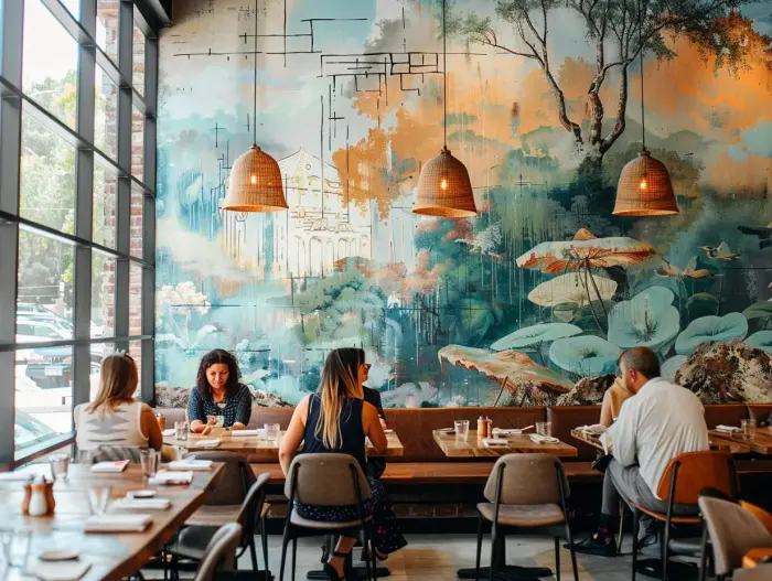 choosing the right wall art for your restaurant