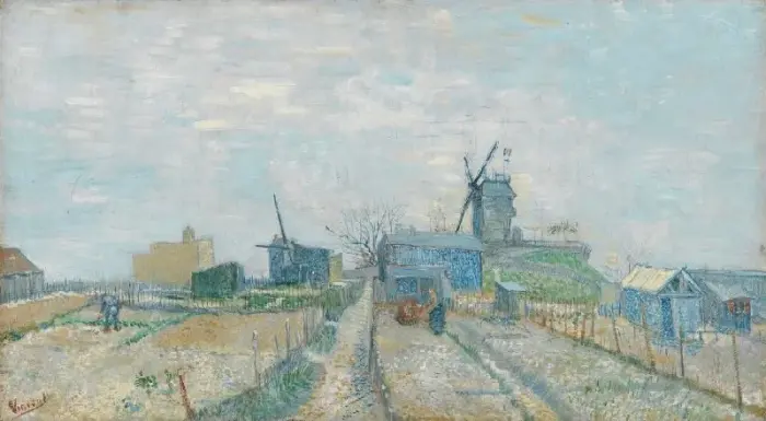 Van Gogh Montmartre: Vindmøller og Hager Kopi