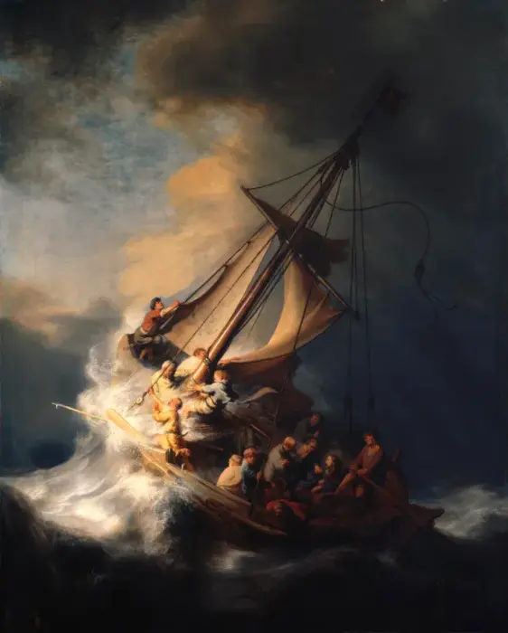rembrandtchristinthestormonthelakeofgalilee