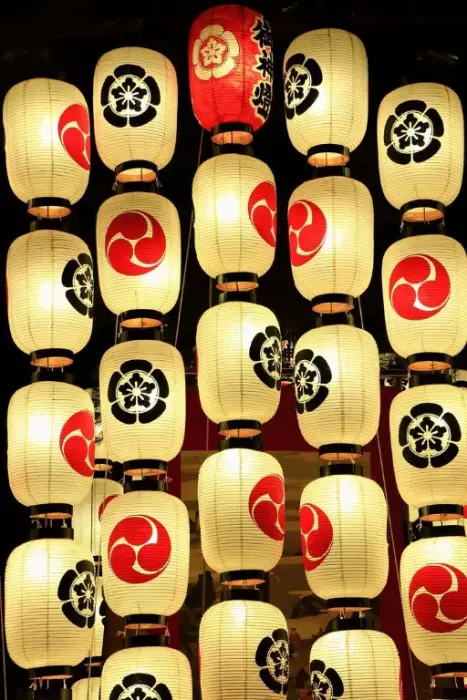 illuminated Japanese Lanterns