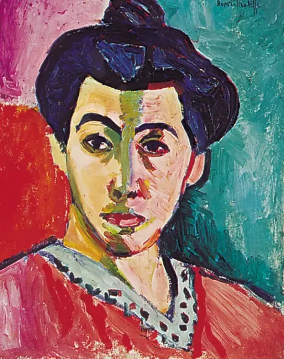 portrait madame matisse green line henri copenhagen 1905