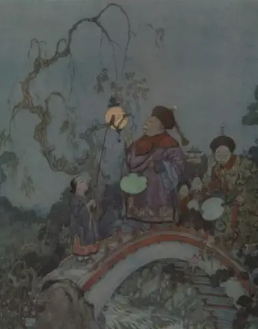 魔法の中国の夜のシーン