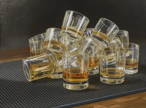 After Hours” 2025 - Glass Harmony with Golden Elixirs