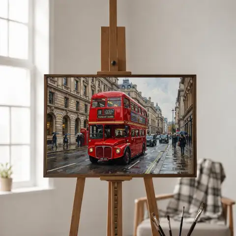 ロンドンの二階建てバス