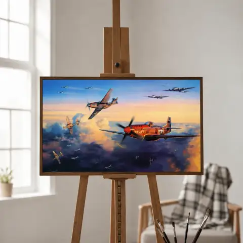 مهمة مرافقة موستانج P-51 أثناء الحرب العالمية الثانية