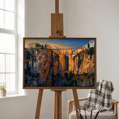 جسر روندا الجرفي الأندلسي في إسبانيا