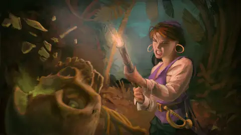 Monkey Island Elaine Marley i djungeln