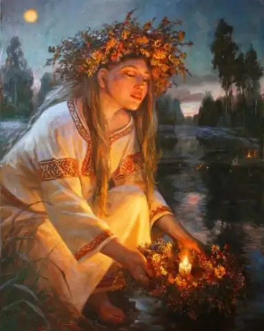 Очаровательная Цветочная Лунная Сцена