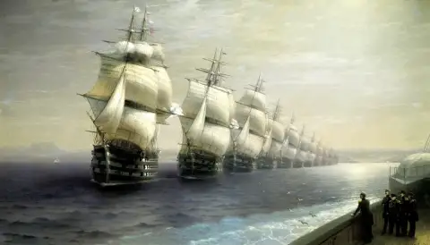 مراجعة لأسطول البحر الأسود في عام 1849