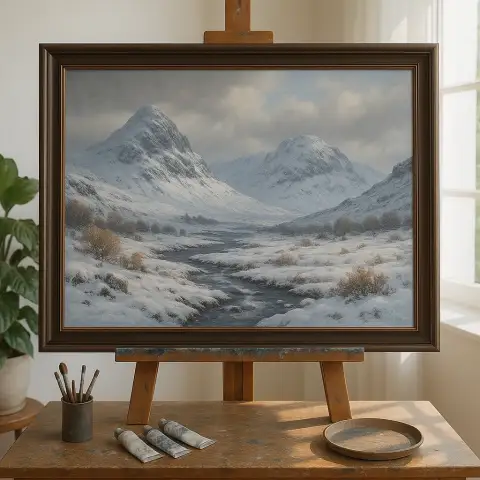 Winter Snow Covered Glencoe