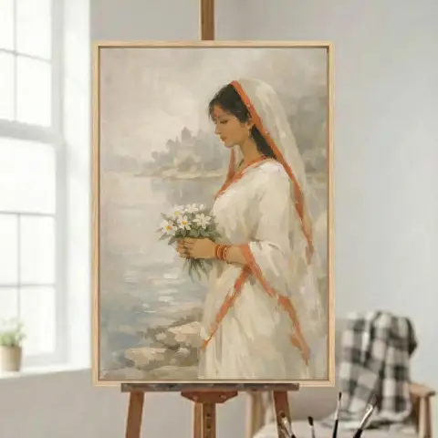 강가의 벵골 여인