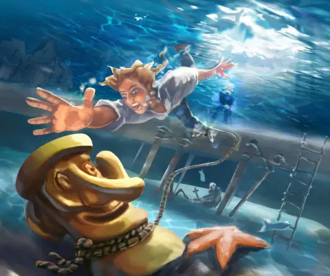 Monkey Island Guybrush Underwater Adventure