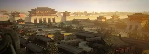 息をのむ古代長安の風景アート