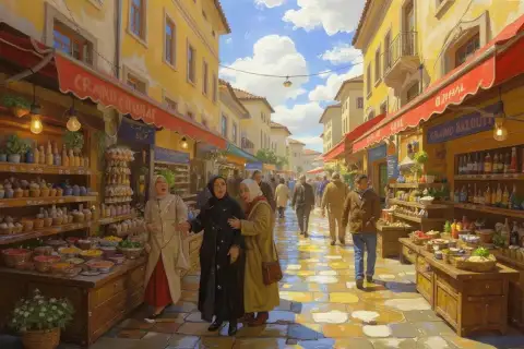 حيوية الباعة في البازار الكبير في اسطنبول
