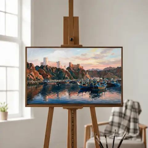 Старая гавань Маската на рассвете