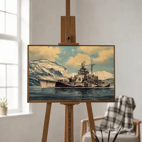 北極海の軍艦