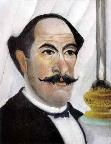 Henri Rousseaus fengslende selvportrett med lampe
