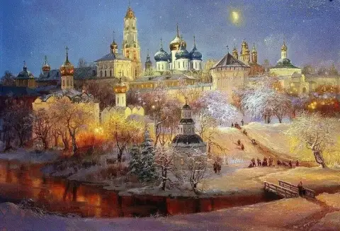 Winter Wonderland Church Landscape