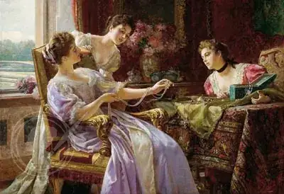 نساء أنيقات في إطار فيكتوري