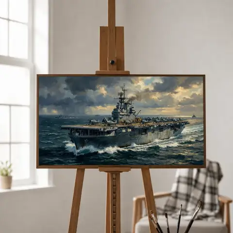 Авианосец Тихоокеанского флота в море
