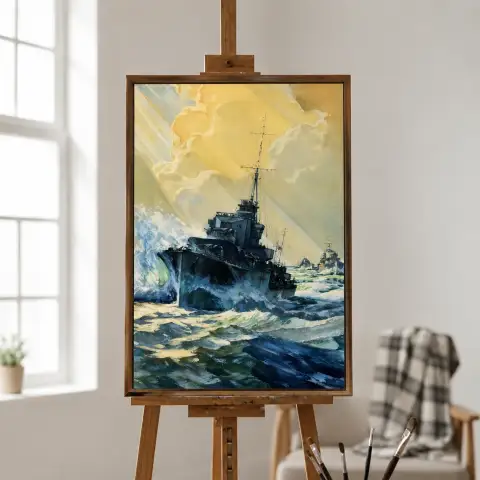 Эсминцы Королевского флота в кильватерной колонне, Вторая мировая, масло