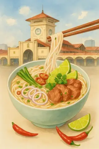 맛있는 아시아 국수 그릇 작품