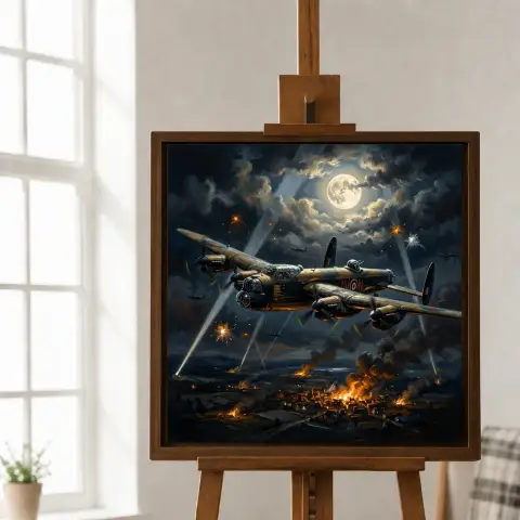 ランカスター爆撃機（月夜の夜襲）